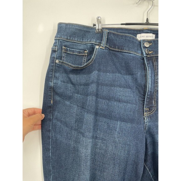 Lane Bryant Dark Wash High Skinny Jeans, Cropped/capris Size 26 - Picture 3 of 7